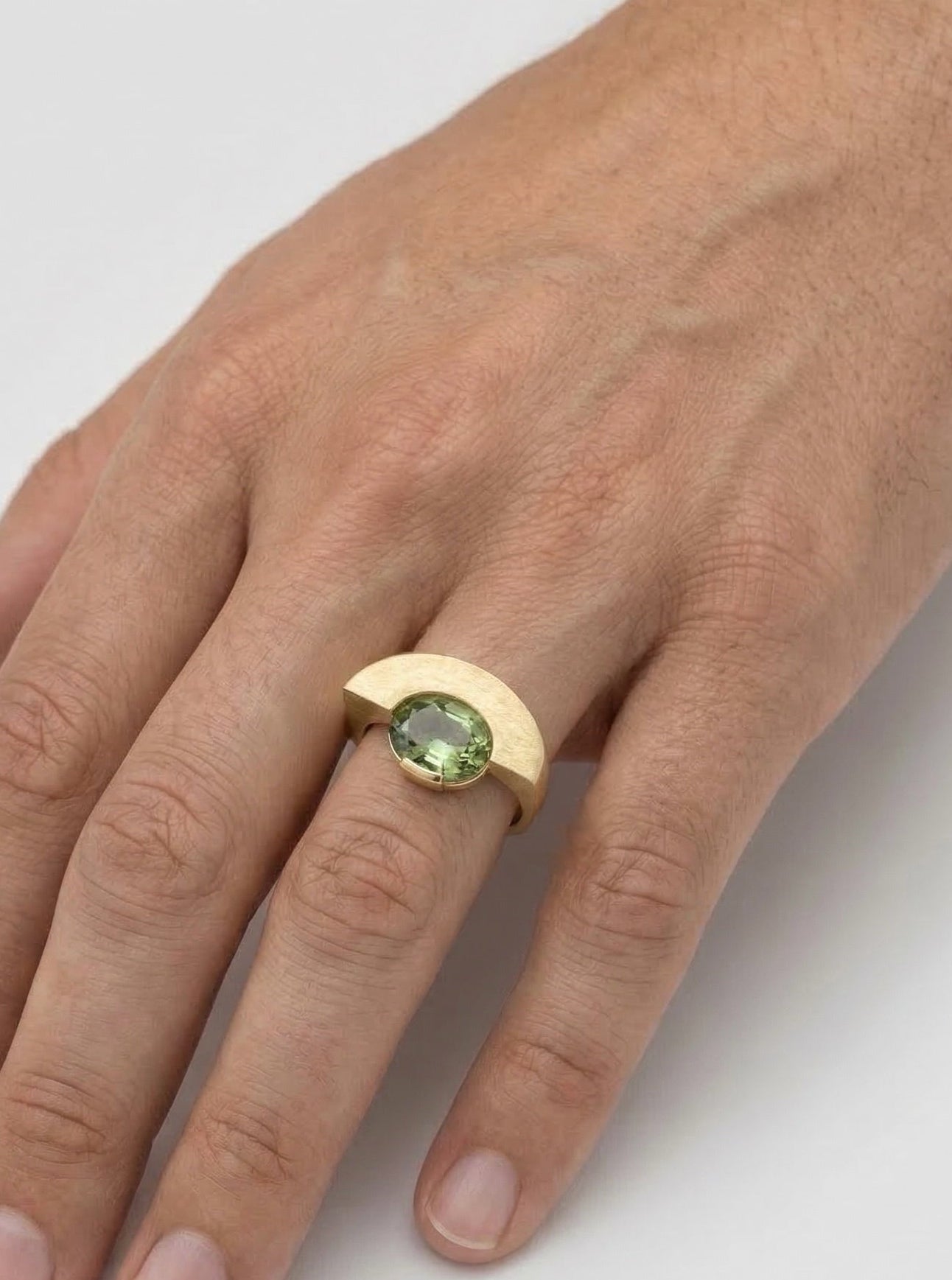 corner tourmaline ring