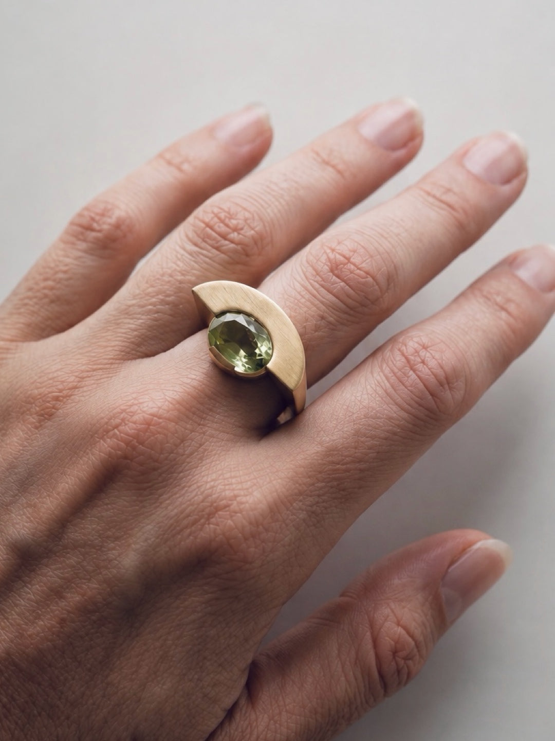 corner tourmaline ring