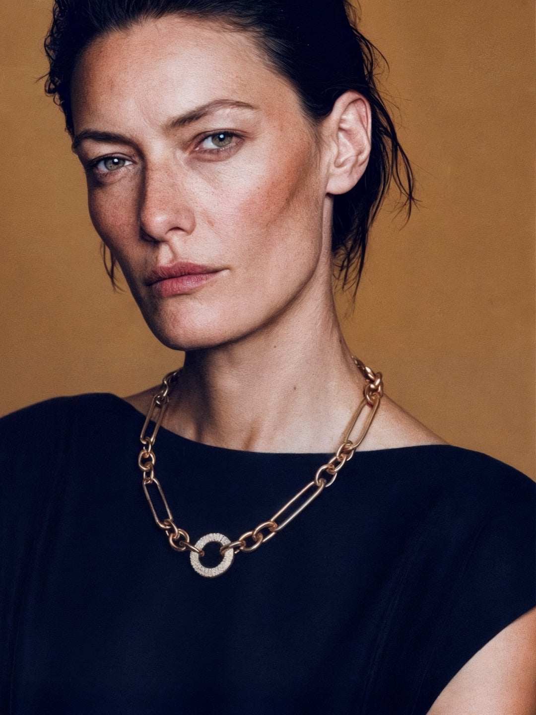 node pavé necklace