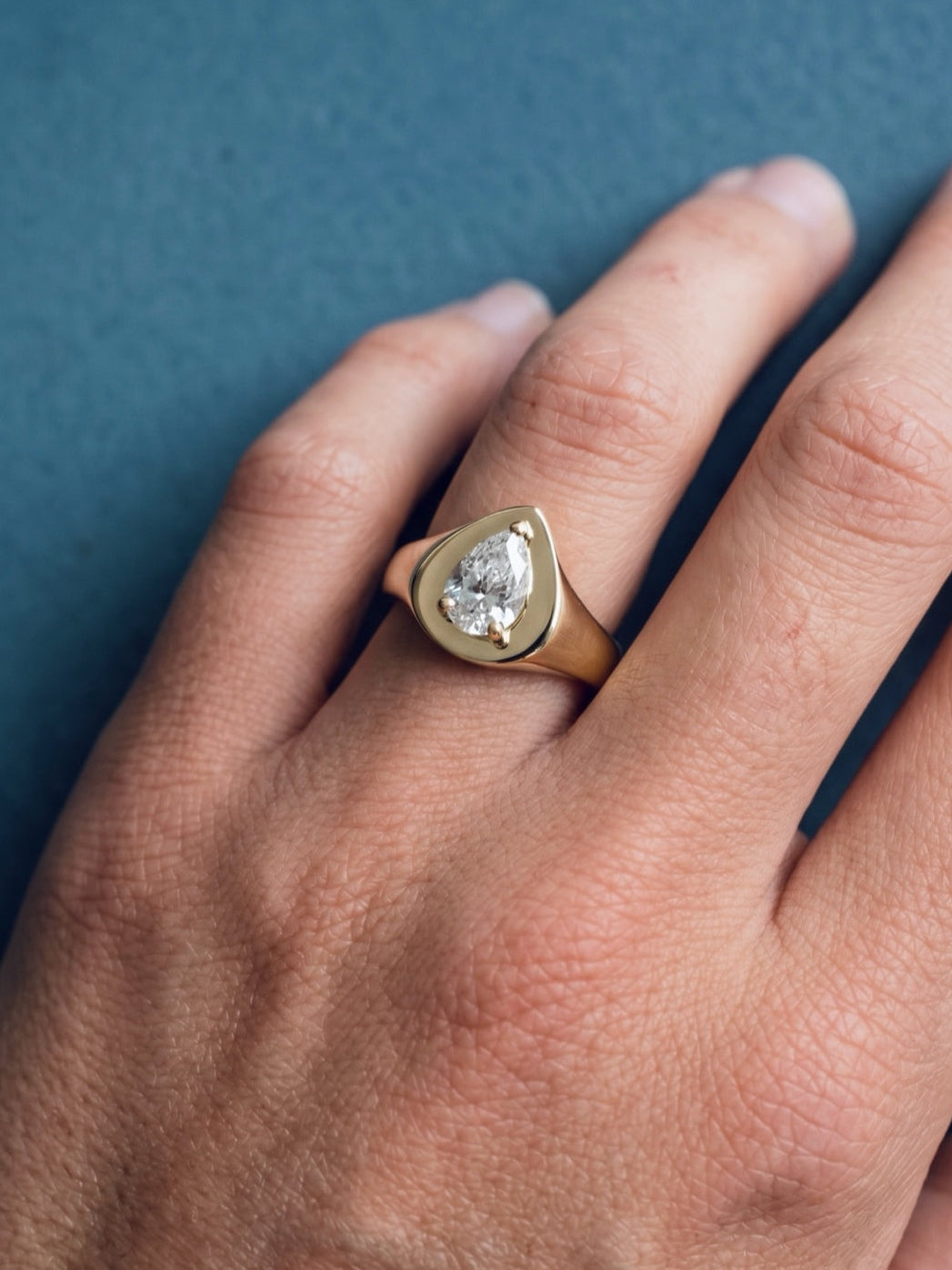 resonance pear ring