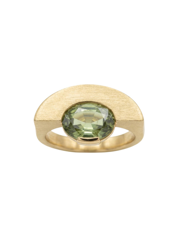 corner tourmaline ring