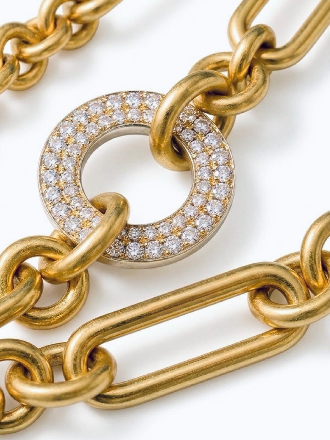 node pavé necklace