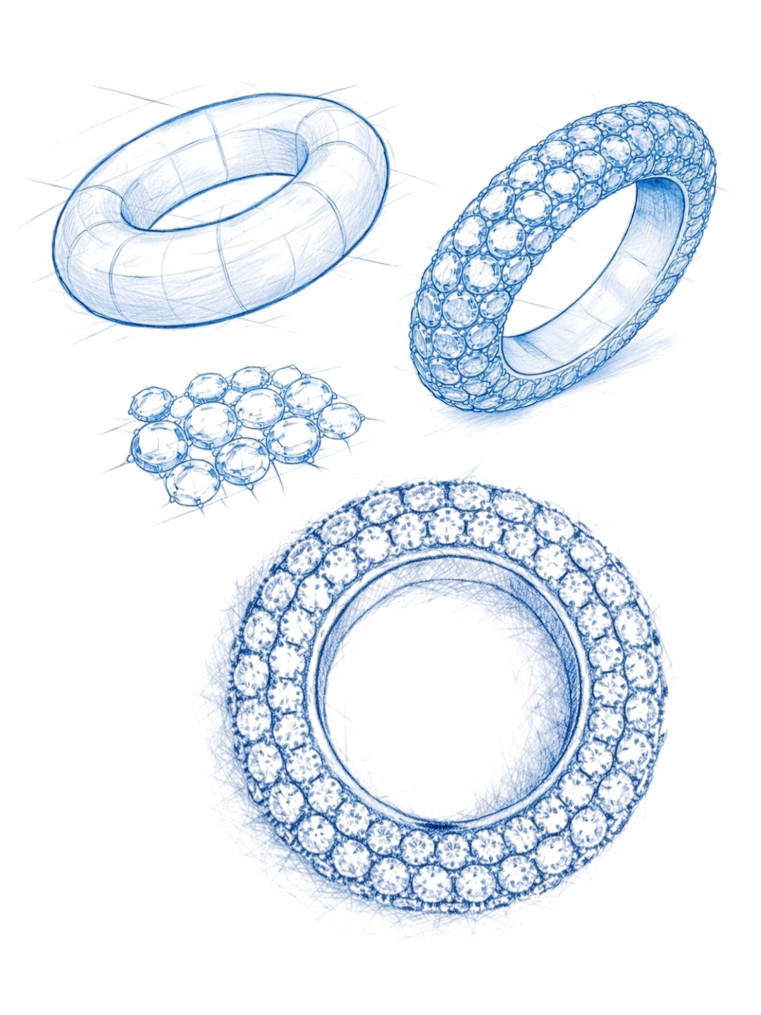 torus pavé ring