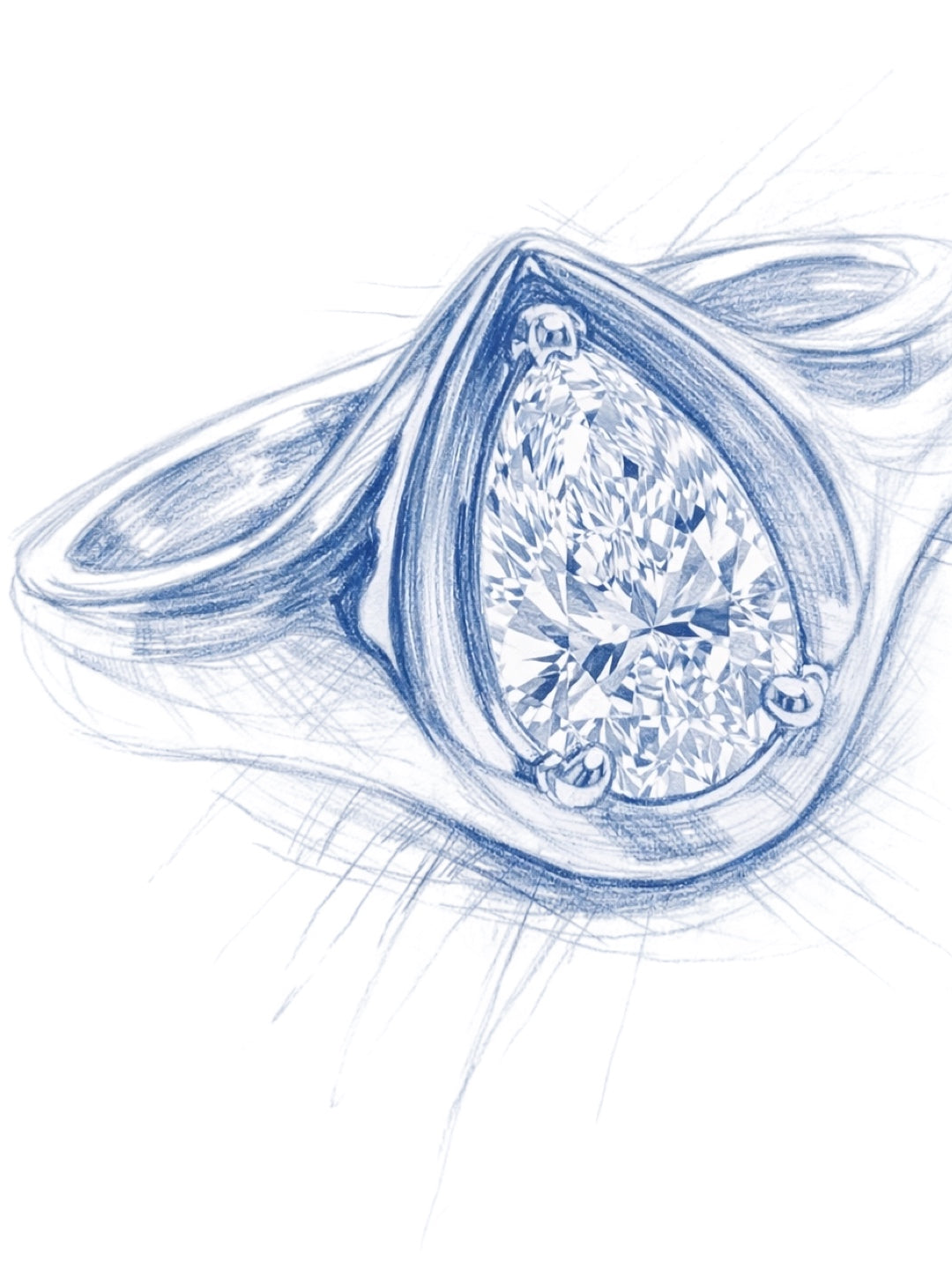 resonance pear ring