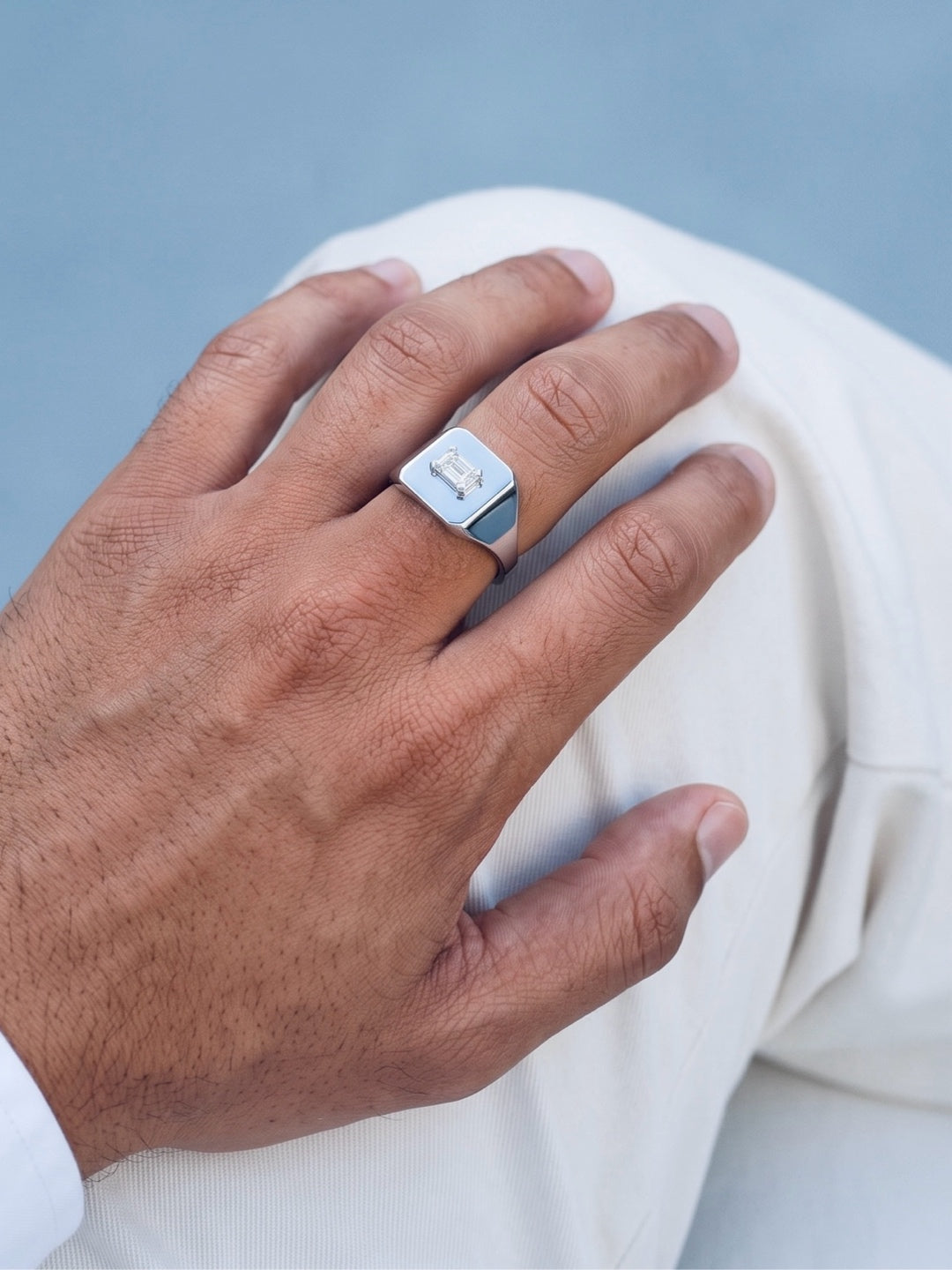 resonance emerald cut ring