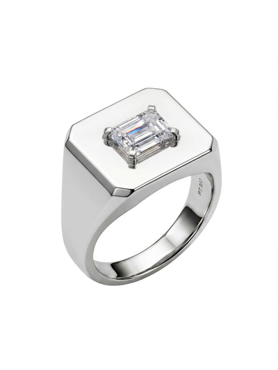 resonance emerald cut ring