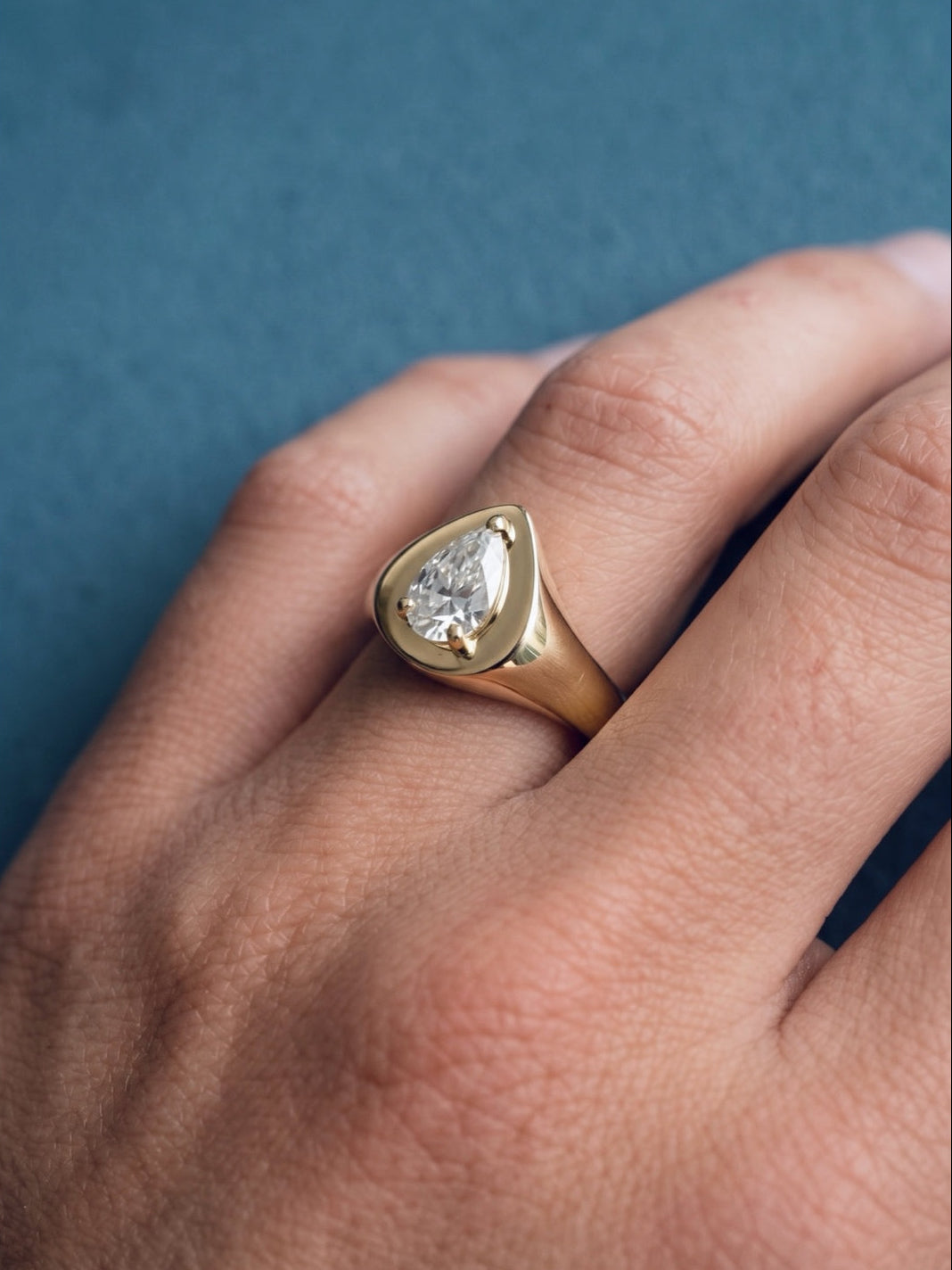 resonance pear ring