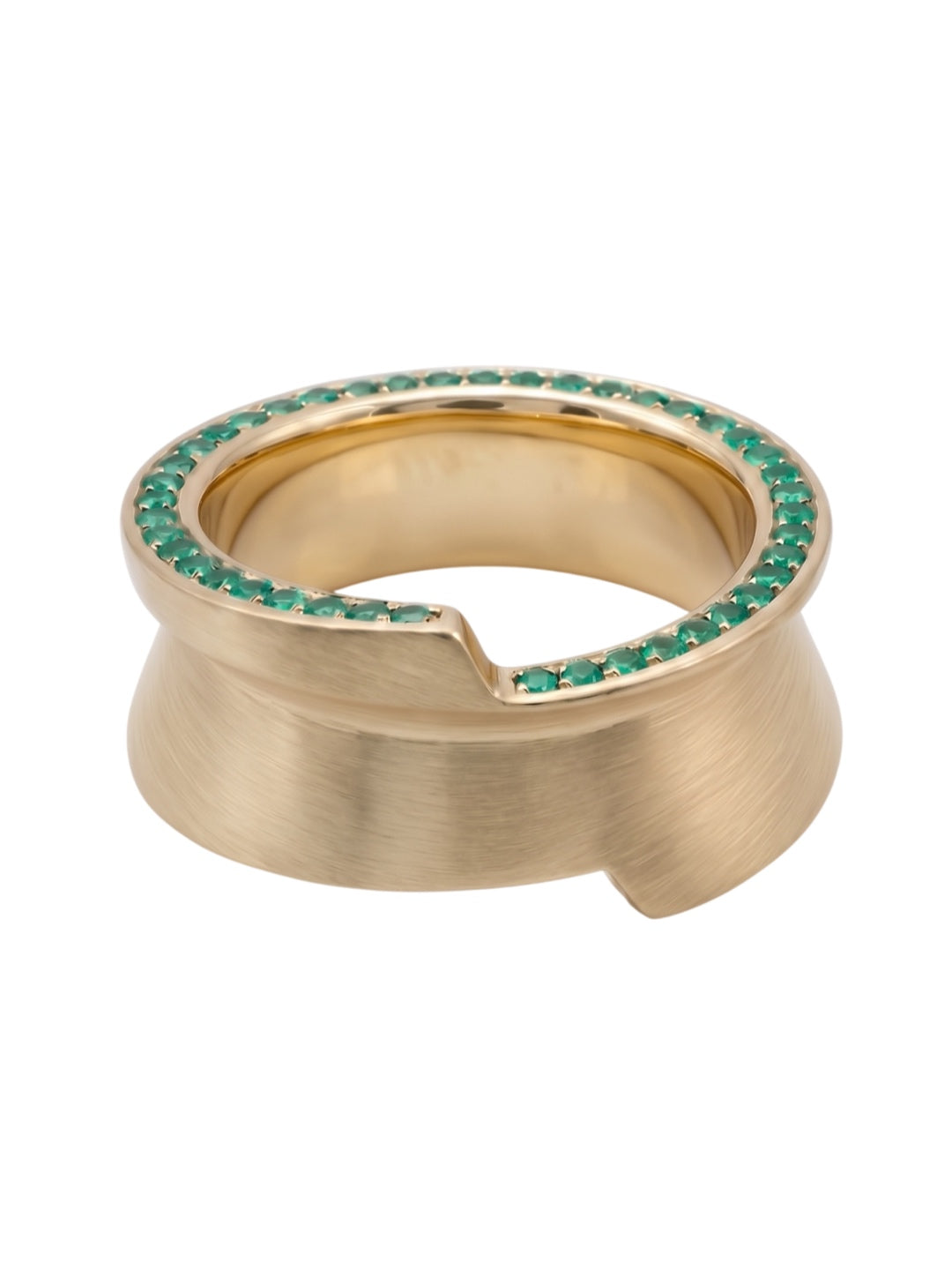 rio emerald pavé ring